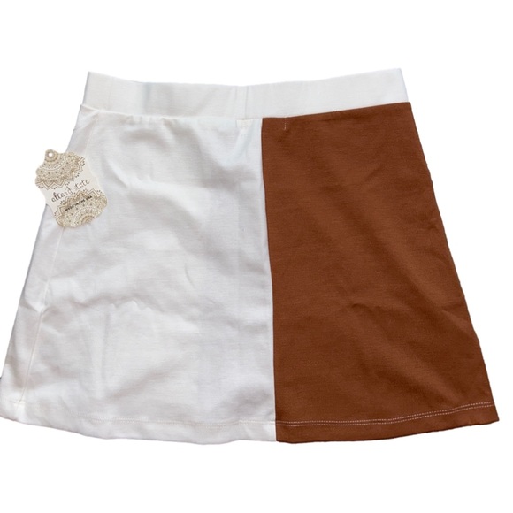 Altar’d State Brown and White Mini Skirt — NWT - Picture 3 of 9